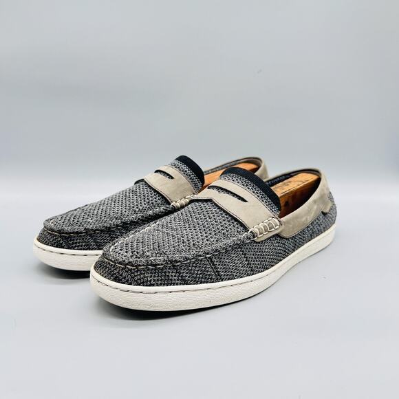 Cole Haan Shoes Mens 10.5 Gray Suede Knit Penny Loafers Slip On Casual Comfort main image 8